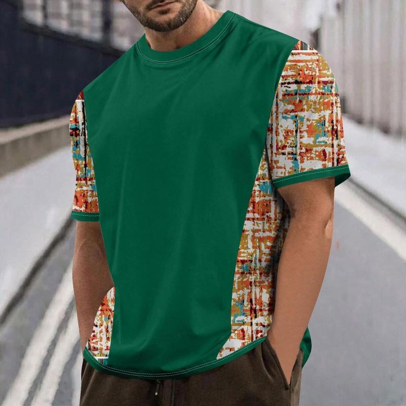 Мужская футболка Color Block 3D-печать Летняя мода Круглый вырез Свободная футболка с коротким рукавом Повседневная мужская футболка S
Мужская футболка Color Block 3D-печать Летняя мода Круглый вырез Свободная футболка с коротким рукавом Повседневная мужская футболка S