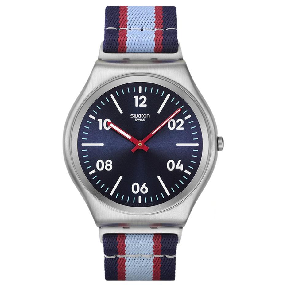 SWATCH ESSENTIALS Quartz Movement 30m Water Resistance Unisex Watch 42*45.6mm Blue Dial Stainless Steel Case SS07S148 Blue Dial
SWATCH ESSENTIALS Quartz Movement 30m Water Resistance Unisex Watch 42*45.6mm Blue Dial Stainless Steel Case SS07S148 Blue Dial