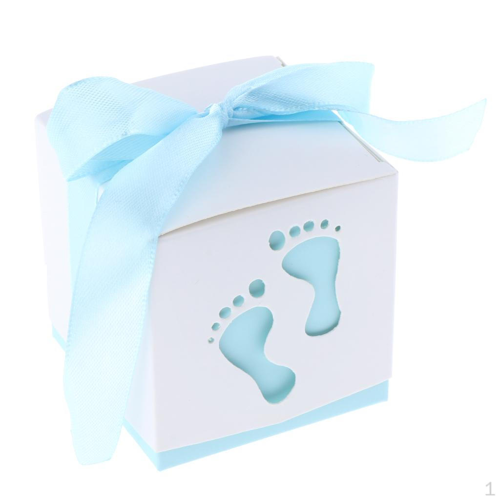 50 Pcs Cute Footprints Pattern with Ribbon for Baby Shower Party Table Gifts Favors Light Blue
50 Pcs Cute Footprints Pattern with Ribbon for Baby Shower Party Table Gifts Favors Light Blue