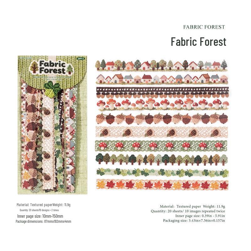 Mò Mò Retro Crochet Long Strip Stickers for Journals & Collages
Mò Mò Retro Crochet Long Strip Stickers for Journals & Collages