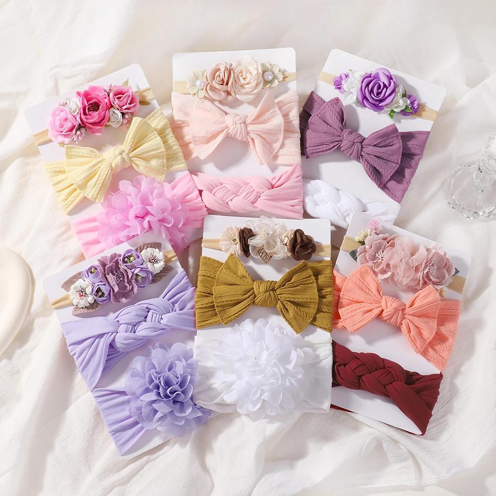 3Pcs/Set Simulated Flowers Baby Headbands For Girls Elastic Braided Turban Kids Bands Nylon Newborn Headdress Hair Accessories
3Pcs/Set Simulated Flowers Baby Headbands For Girls Elastic Braided Turban Kids Bands Nylon Newborn Headdress Hair Accessories