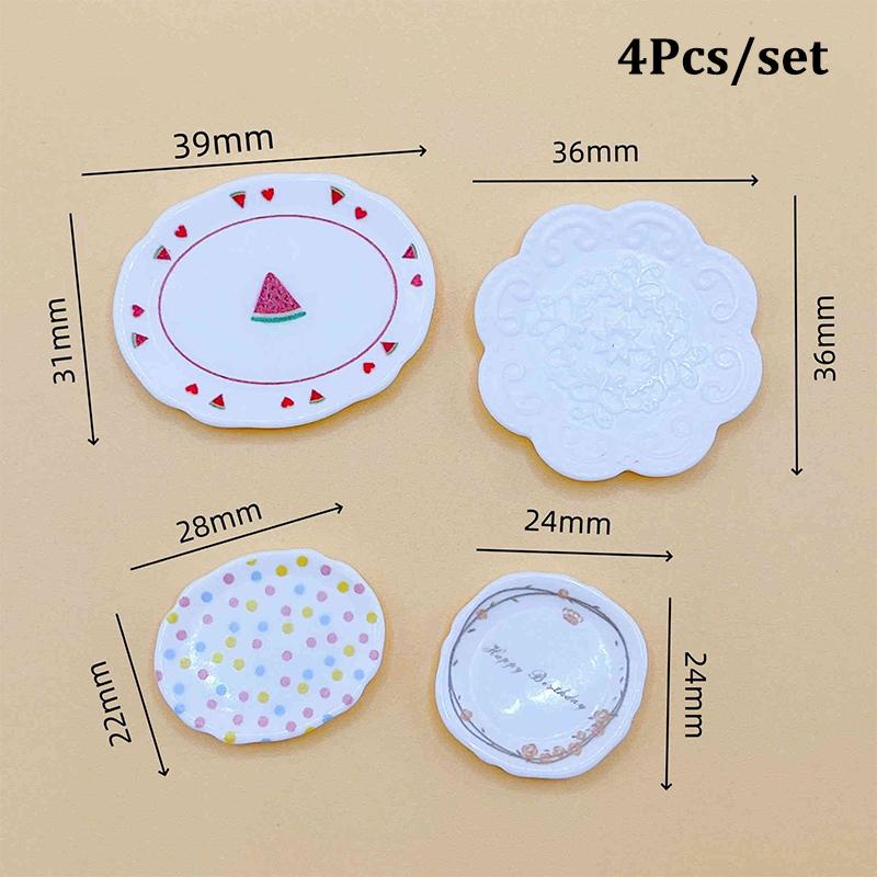 4 шт. 1:12 Миниатюрная тарелка для кукольного домика Поднос для обеденной тарелки Кукольный домик Мини-кухня Посуда Украшения Игрушка Кукольный дом Аксессуары
4 шт. 1:12 Миниатюрная тарелка для кукольного домика Поднос для обеденной тарелки Кукольный домик Мини-кухня Посуда Украшения Игрушка Кукольный дом Аксессуары