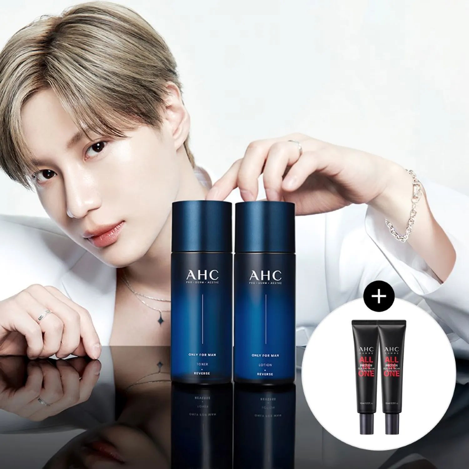 AHC Only For Man Toner / Lotion 150mL Set (+Eye Cream 10mL*2ea) For Man Lotion 150mL
AHC Only For Man Toner / Lotion 150mL Set (+Eye Cream 10mL*2ea) For Man Lotion 150mL