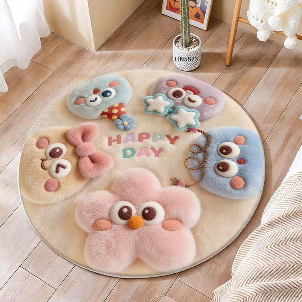 Children’s Round Faux Cashmere Rug - Non-slip Bedside or Study Mat 60*60cm (Thick Cashmere)
Children’s Round Faux Cashmere Rug - Non-slip Bedside or Study Mat 60*60cm (Thick Cashmere)