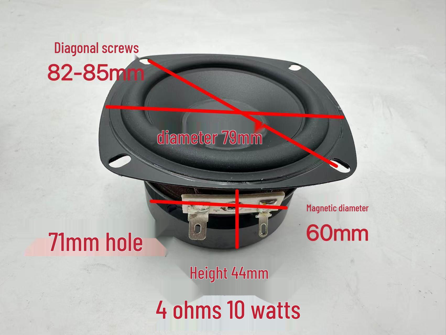 3-Inch Mid-Bass Woofer with Rubber Surround and Large Magnet, 77MM Internal Speaker
3-Inch Mid-Bass Woofer with Rubber Surround and Large Magnet, 77MM Internal Speaker