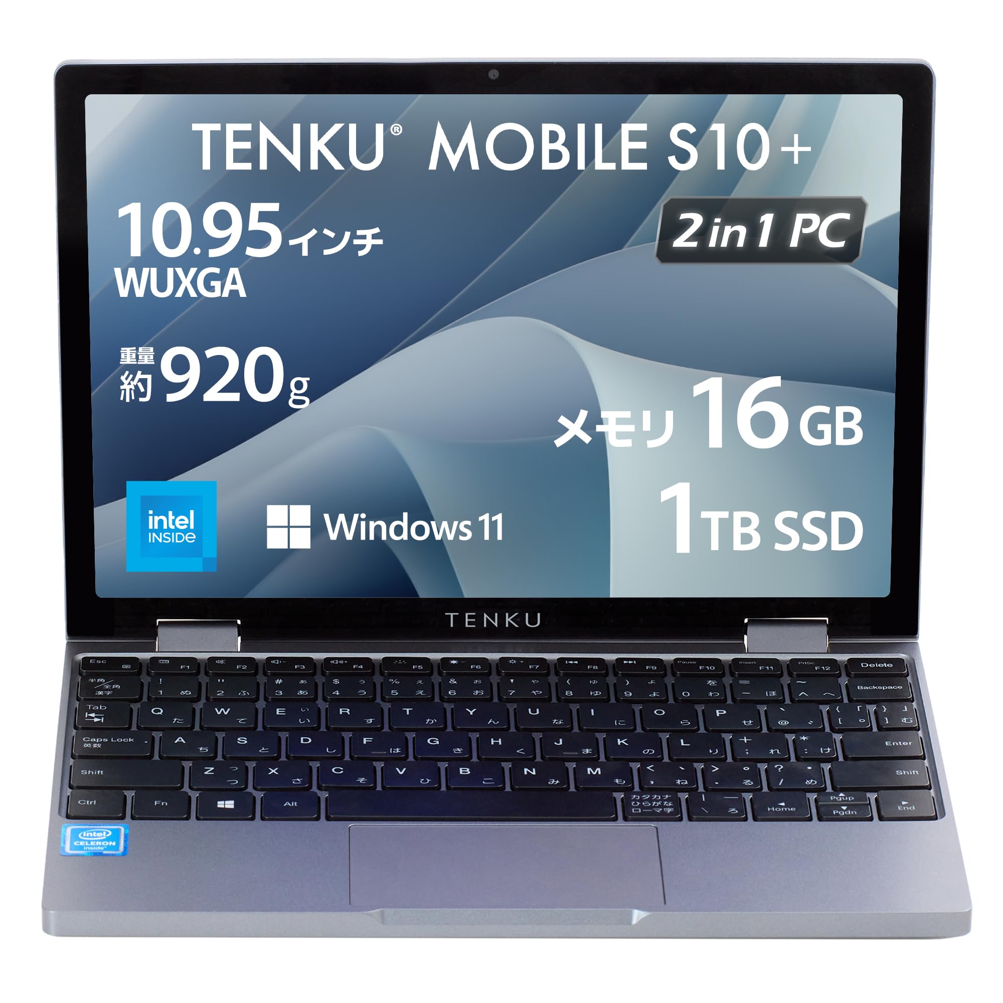 TENKU MOBILE S10 Plus 2in1 Mobile Laptop inch 920g USB Video Output Japanese Keyboard Windows 11 Home 10.51 TYPE-C (intel N150/16GB/1TB) 
TENKU MOBILE S10 Plus 2in1 Mobile Laptop inch 920g USB Video Output Japanese Keyboard Windows 11 Home 10.51 TYPE-C (intel N150/16GB/1TB)