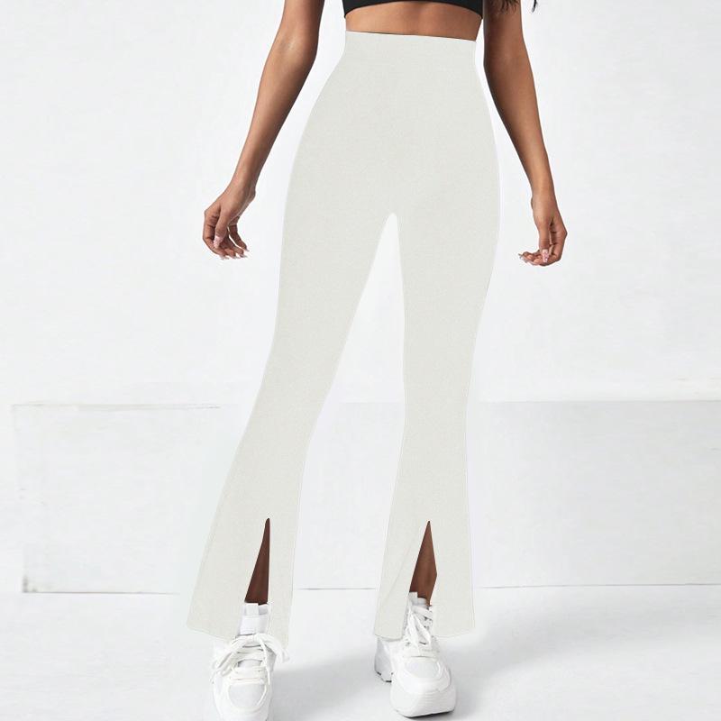 Женские широкие штаны для йоги с заниженной талией, разрезом спереди и бесшовным персиковым дизайном на бедрах Medium слоновая кость
Женские широкие штаны для йоги с заниженной талией, разрезом спереди и бесшовным персиковым дизайном на бедрах Medium слоновая кость