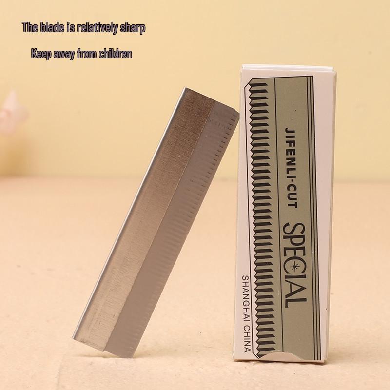 10-Pack Stainless Steel Corrugated Eyebrow Trimming Blades - Disposable Beauty Tools for Eyebrow Shaping & Tattoo
10-Pack Stainless Steel Corrugated Eyebrow Trimming Blades - Disposable Beauty Tools for Eyebrow Shaping & Tattoo