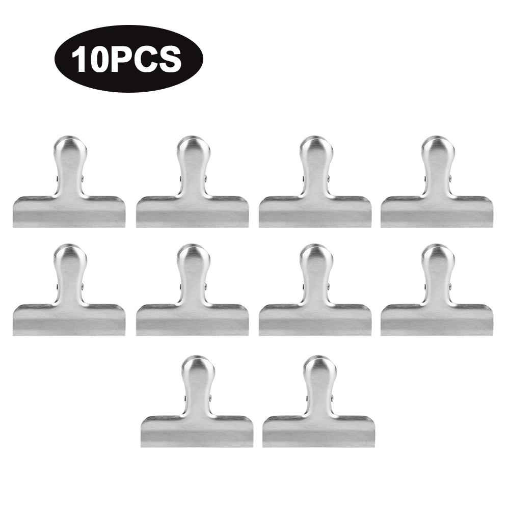 10Pcs Household 3in Stainless Steel Food Sealing Clips Snack Storage Bag Clips Kitchen Supplies
10Pcs Household 3in Stainless Steel Food Sealing Clips Snack Storage Bag Clips Kitchen Supplies