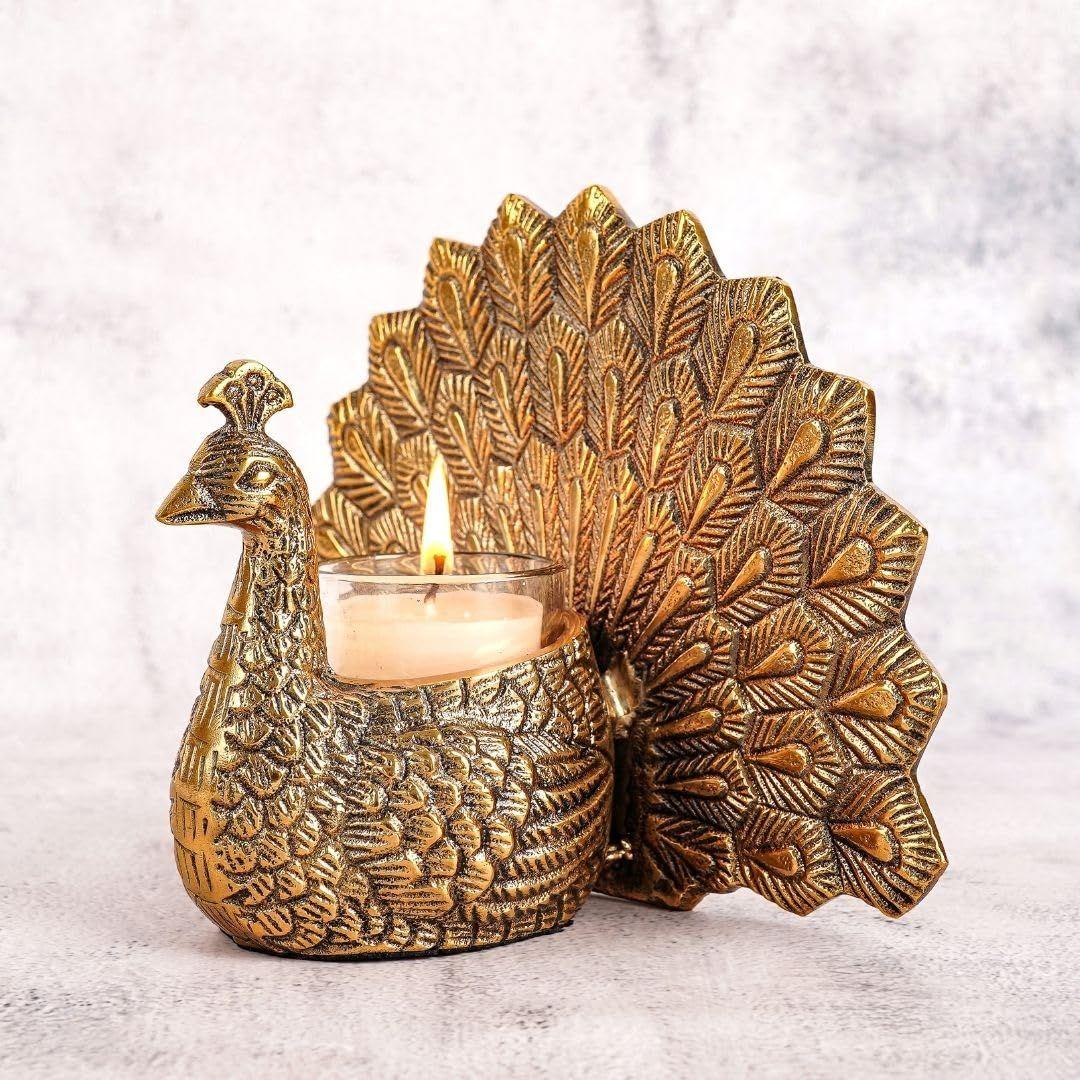 Metal Dancing Peacock Figurine for Good Luck and Love | Candle Holder for Home Dcor Tabletop Living | Showpiece
Metal Dancing Peacock Figurine for Good Luck and Love | Candle Holder for Home Dcor Tabletop Living | Showpiece
