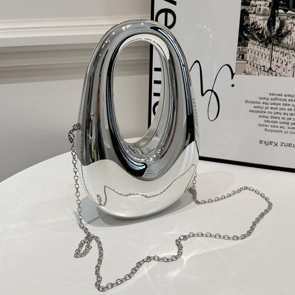 Акрилова жіноча сумка через плече у формі місяця Сумочка з верхньою ручкою Великої місткості Сумка-бродяга з ланцюжком для вечірки Весільний бал Сумочка-клатч срібний
Акрилова жіноча сумка через плече у формі місяця Сумочка з верхньою ручкою Великої місткості Сумка-бродяга з ланцюжком для вечірки Весільний бал Сумочка-клатч срібний