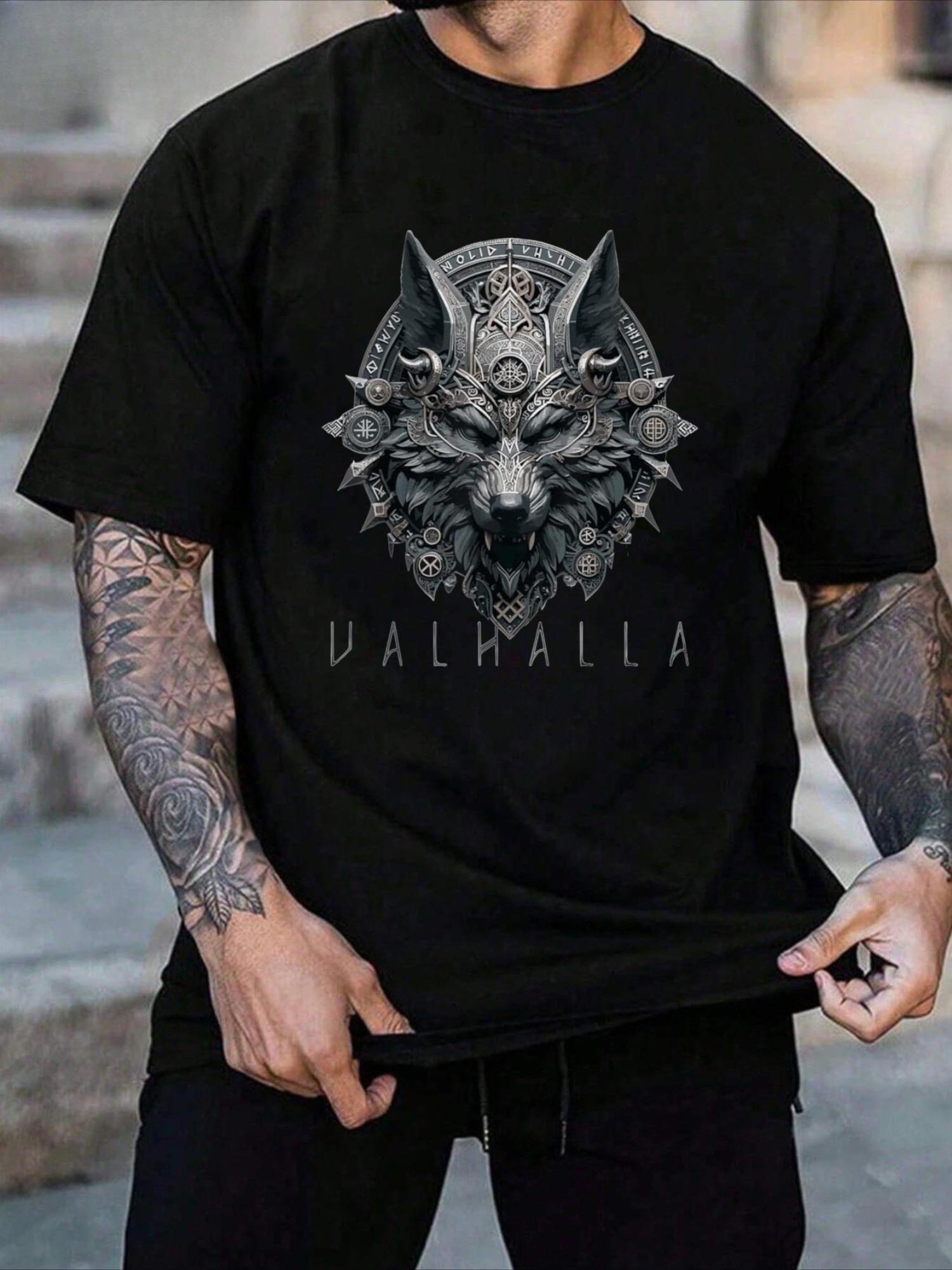 Summer New Men s Viking Wolf Head Pattern Printed T-Shirt Nordic Valhalla Design Soft and Breathable Round-neck Sports Men Sh... 5XL різнокольоровий
Summer New Men s Viking Wolf Head Pattern Printed T-Shirt Nordic Valhalla Design Soft and Breathable Round-neck Sports Men Sh... 5XL різнокольоровий