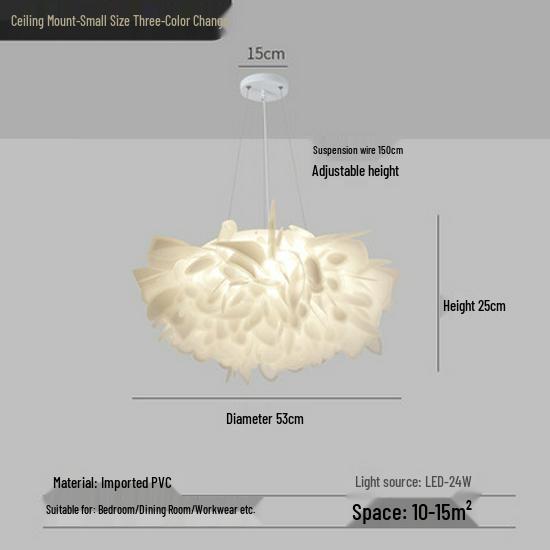Nordic Romantic Petal Ceiling Lamp - Modern Warm Design for Master Bedroom
Nordic Romantic Petal Ceiling Lamp - Modern Warm Design for Master Bedroom