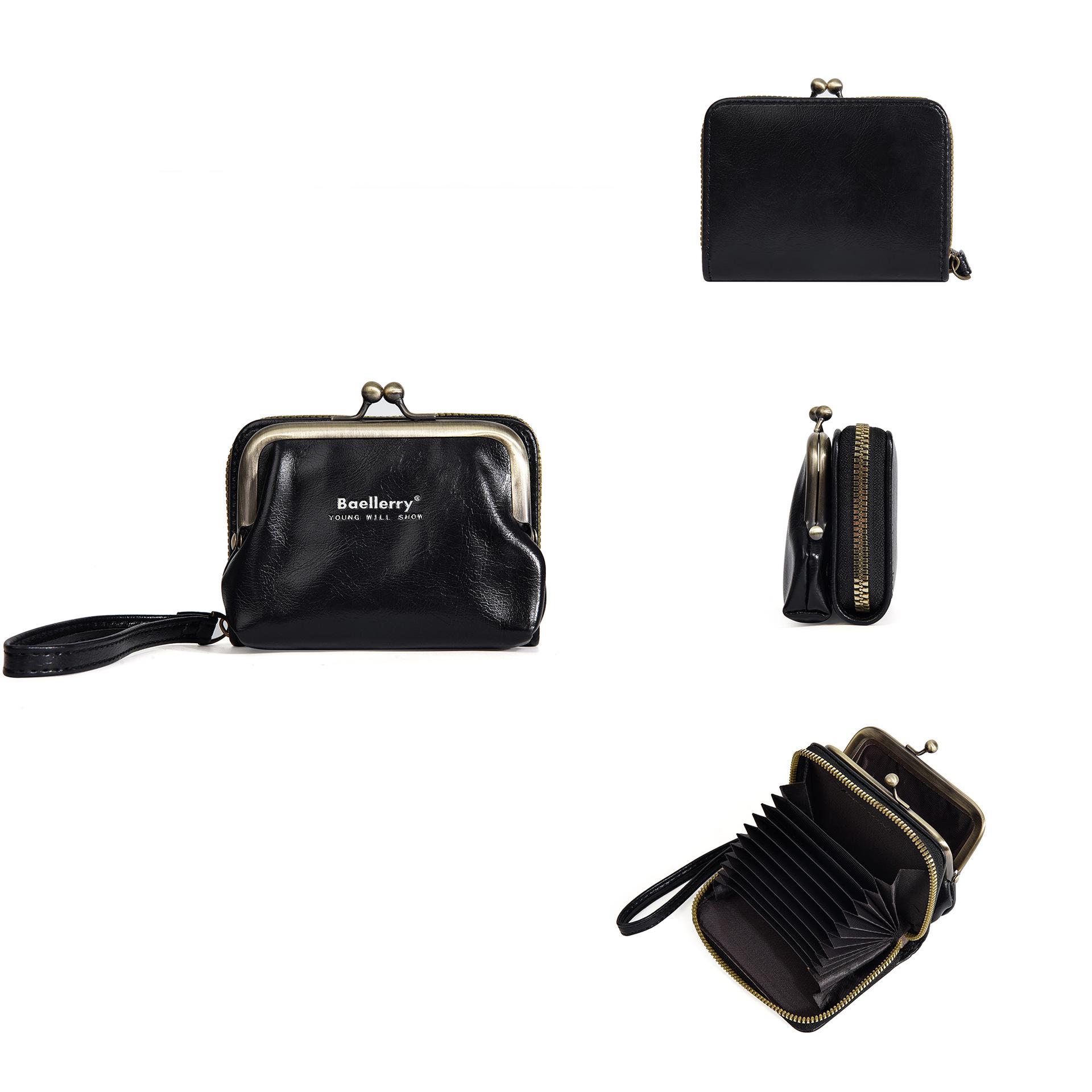 Baellerry Women s Oil Wax Leather Multi-card Wallet with Accordion Card Holder
Baellerry Women s Oil Wax Leather Multi-card Wallet with Accordion Card Holder