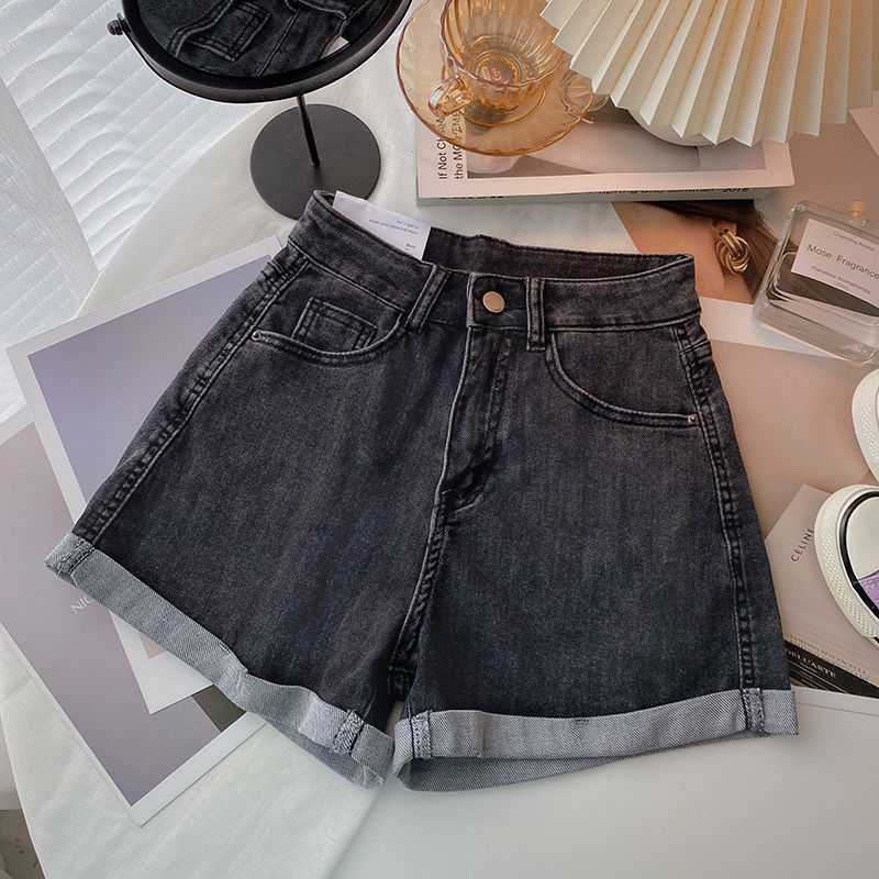 Korean Version of High-waisted Denim Shorts Women s Small Thin Section Loose and Thin Casual Curling Wide-leg Hot Pants Spring XS чорний колір сірий
Korean Version of High-waisted Denim Shorts Women s Small Thin Section Loose and Thin Casual Curling Wide-leg Hot Pants Spring XS чорний колір сірий