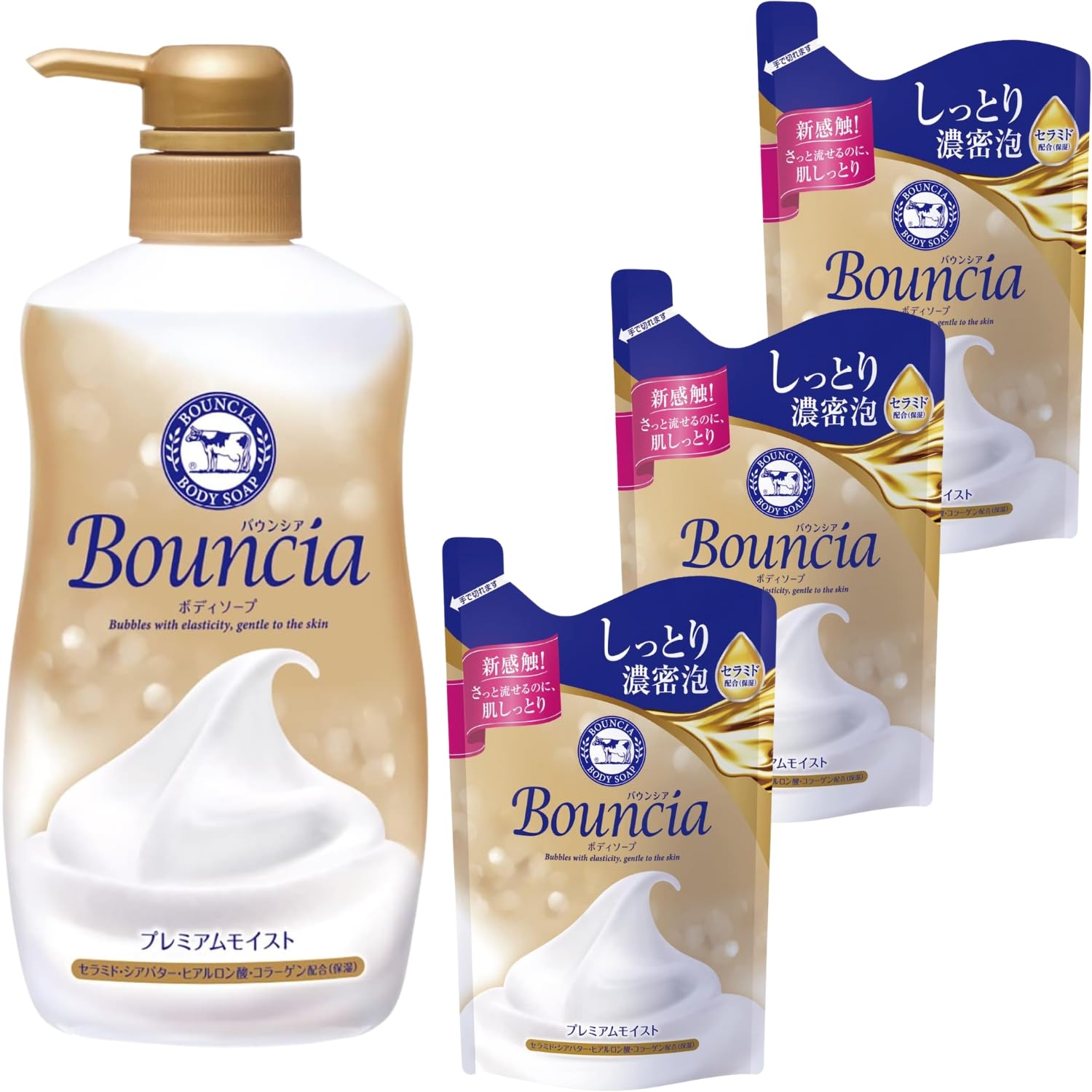 Bouncia Body Soap Premium Moist Pump 460 мл 1 сменный блок 340 мл бонус включен 1 набор из 3 сменных блоков + + +
Bouncia Body Soap Premium Moist Pump 460 мл 1 сменный блок 340 мл бонус включен 1 набор из 3 сменных блоков + + +