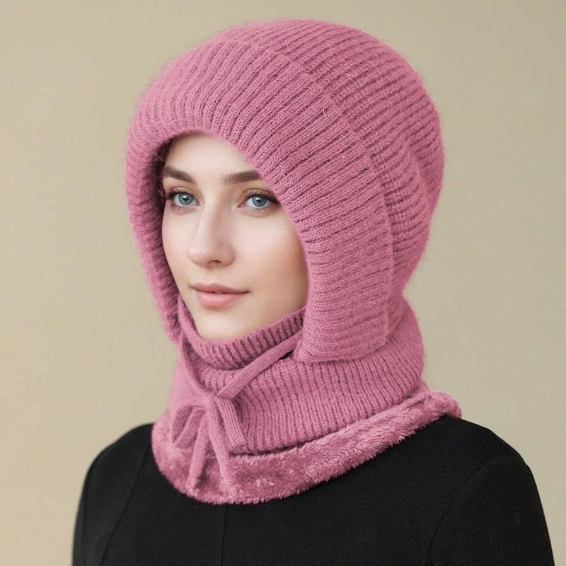 Winter Women Keep Warm Knitted Hat Neck Beanie Cap Fur Lined Warm Hats for Women Windproof Balaclava Cap рожевий
Winter Women Keep Warm Knitted Hat Neck Beanie Cap Fur Lined Warm Hats for Women Windproof Balaclava Cap рожевий