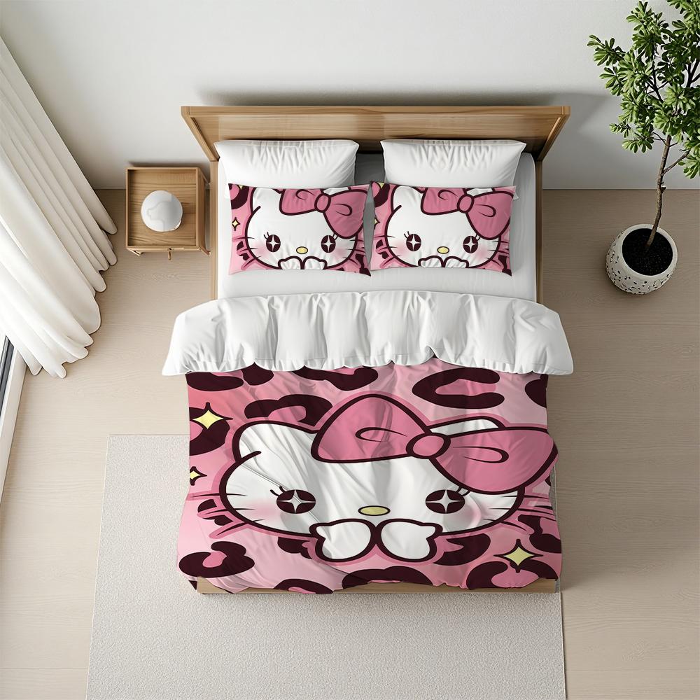 HelloS K-KittyS Cartoon Duvet Cover Set Home Style Bedding Soft Laundry Cotton Bed 3 Piece Set Student Dormitory Gift 135x200cm
HelloS K-KittyS Cartoon Duvet Cover Set Home Style Bedding Soft Laundry Cotton Bed 3 Piece Set Student Dormitory Gift 135x200cm