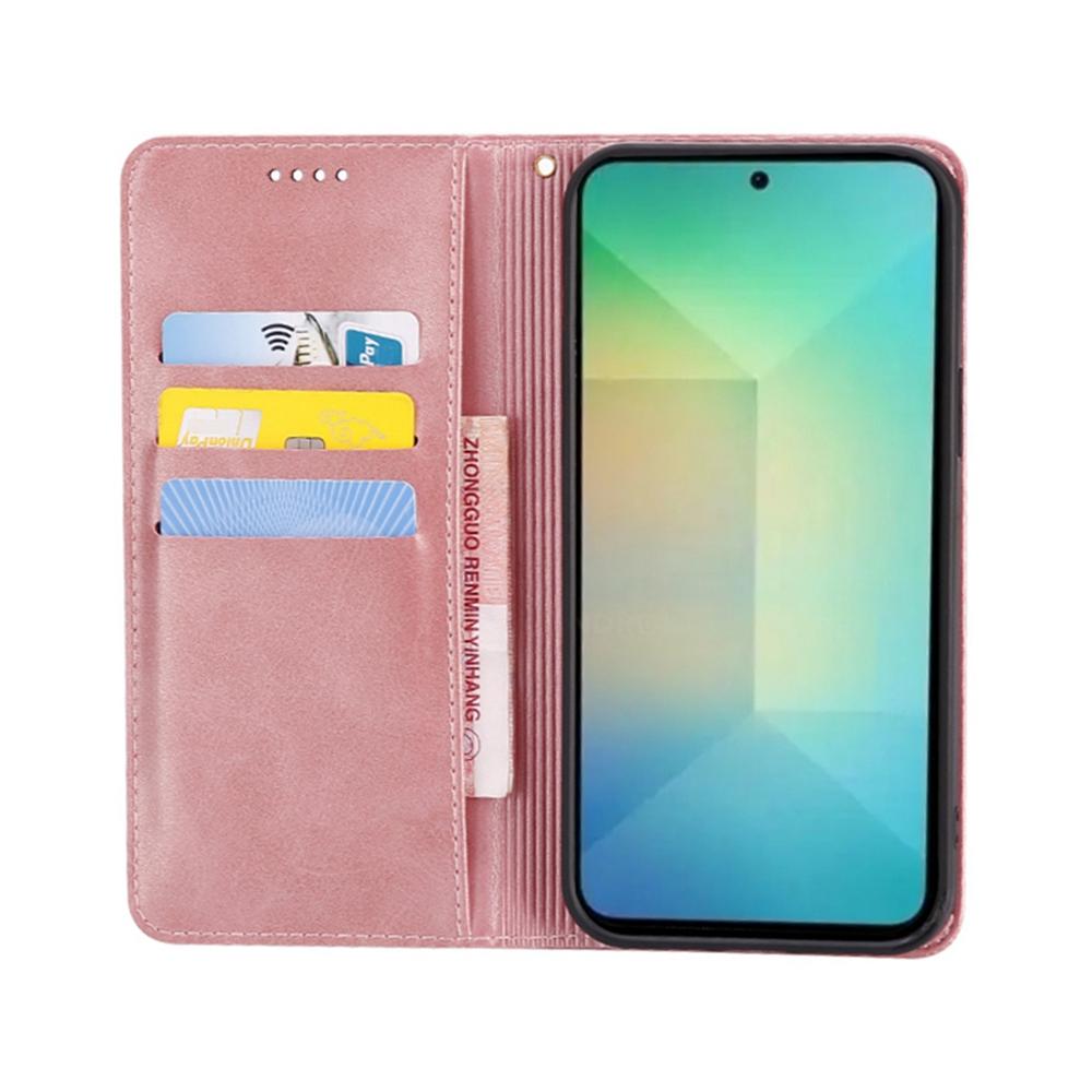 For Samsung Galaxy S25 Case Wallet Calf Texture Leather Phone Cover with Hidden Magnetic Closure Black
For Samsung Galaxy S25 Case Wallet Calf Texture Leather Phone Cover with Hidden Magnetic Closure Black