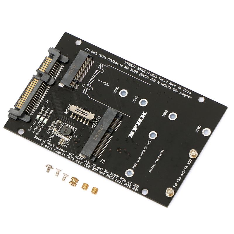 New 1PC M.2 NGFF MSATA SSD to SATA 3.0 Adapter 2 in 1 Converter Card for PC Laptop
New 1PC M.2 NGFF MSATA SSD to SATA 3.0 Adapter 2 in 1 Converter Card for PC Laptop