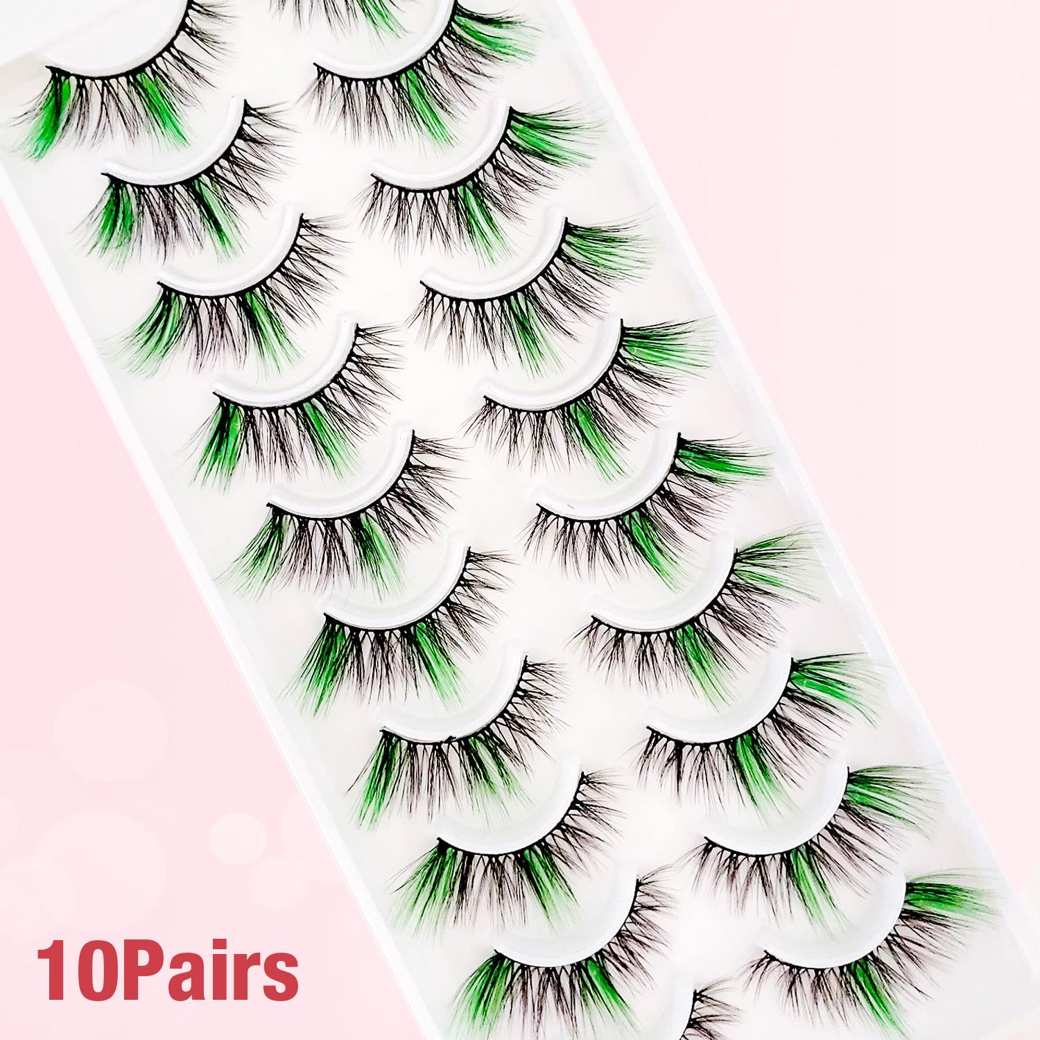 Набір із 10 зелених накладних вій для зовнішнього куточка ока, ручної роботи, натуральна бавовняна основа, ідеально підходять для весільного макіяжу. A20-2 10 pairs pack зелений
Набір із 10 зелених накладних вій для зовнішнього куточка ока, ручної роботи, натуральна бавовняна основа, ідеально підходять для весільного макіяжу. A20-2 10 pairs pack зелений