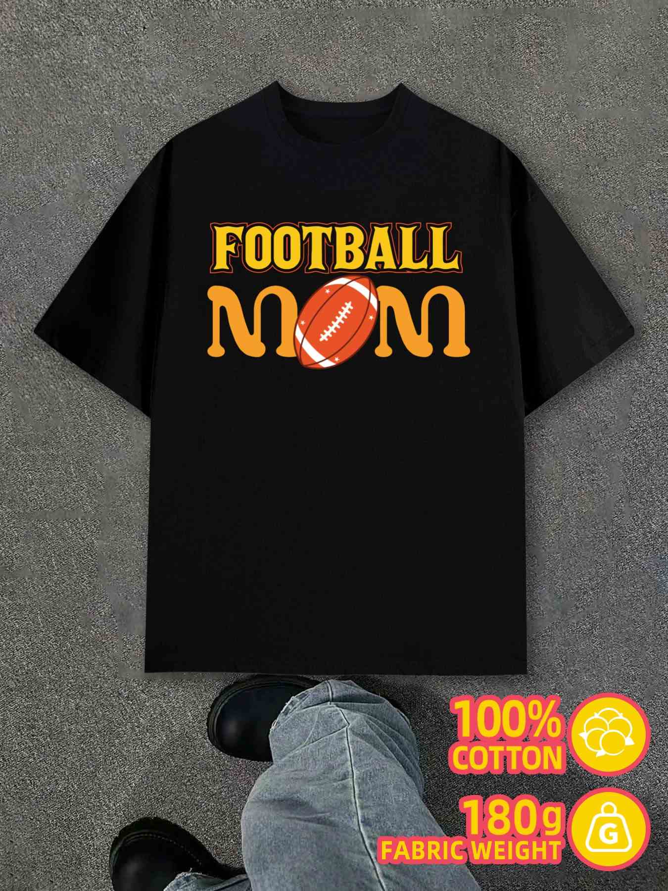 Men s T-Shirt Y2K Football Mom Black Regular Fit S
Men s T-Shirt Y2K Football Mom Black Regular Fit S