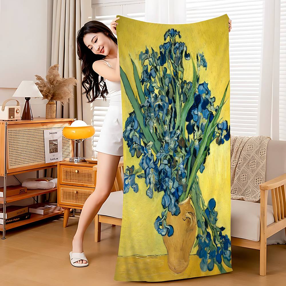 Vincent Willem Van Gogh Painting Microfiber Blanket Quick Drying Beach Towels Oversized Printing Super Absorbent Towel Blanket W30*H60(CM)
Vincent Willem Van Gogh Painting Microfiber Blanket Quick Drying Beach Towels Oversized Printing Super Absorbent Towel Blanket W30*H60(CM)