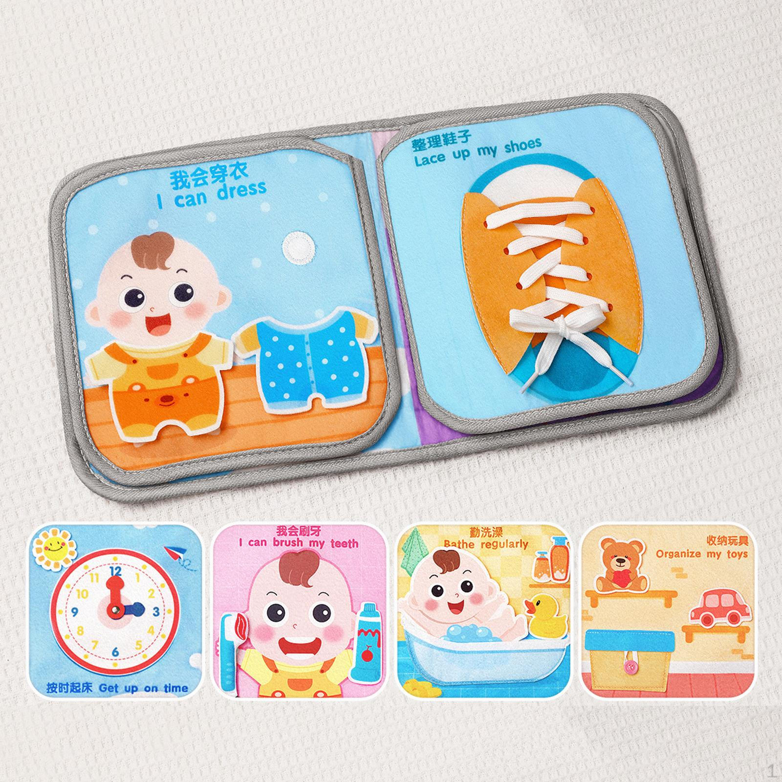 Детская тканевая книга, бизиборд, игрушка для раннего обучения для младенцев 0-3 лет Life Habit
Детская тканевая книга, бизиборд, игрушка для раннего обучения для младенцев 0-3 лет Life Habit