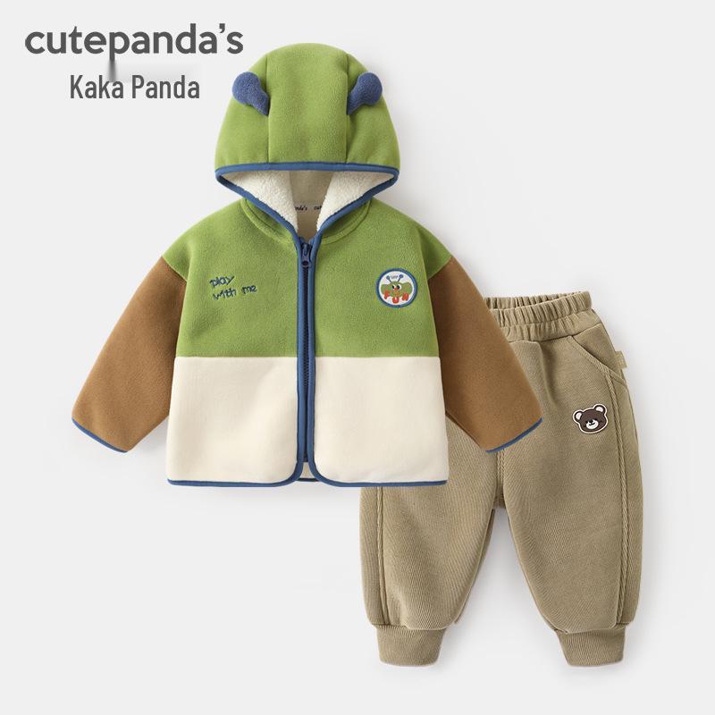 Kaka Panda Boys Winter Fleece Jacket & Pants Set 90cm зелений/коричневий
Kaka Panda Boys Winter Fleece Jacket & Pants Set 90cm зелений/коричневий