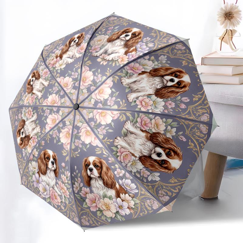 1pc Sturdy 8-Bone Auto Umbrella, Lavender Bush Dark Floral Blooms Umbrella, Digital Printed, Foldable Umbrella for On-the-Go Outdoor Use
1pc Sturdy 8-Bone Auto Umbrella, Lavender Bush Dark Floral Blooms Umbrella, Digital Printed, Foldable Umbrella for On-the-Go Outdoor Use