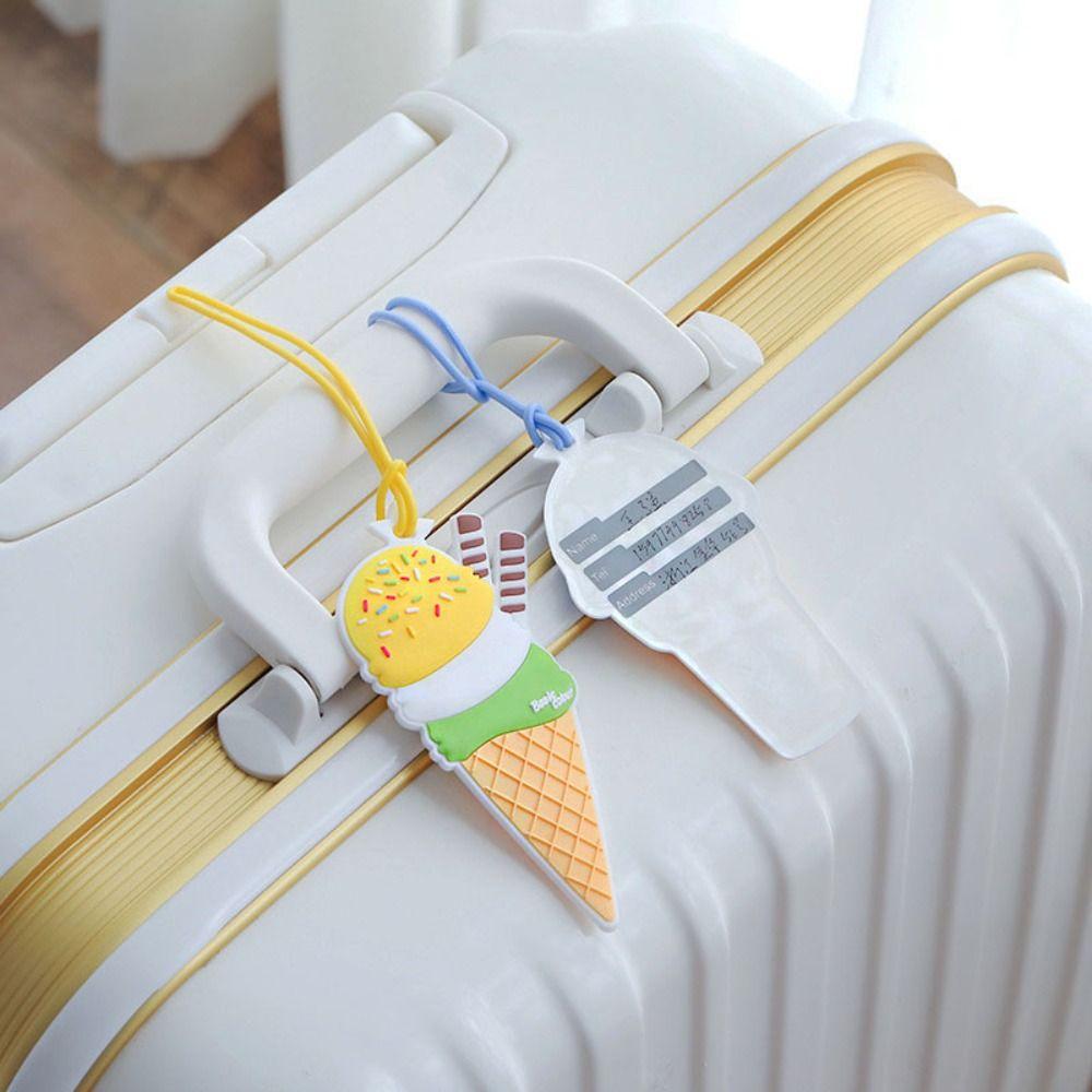 PVC Ice Cream Luggage Tag Address Label Boarding Pass Tag Soft Airplane Suitcase Tag Holiday
PVC Ice Cream Luggage Tag Address Label Boarding Pass Tag Soft Airplane Suitcase Tag Holiday