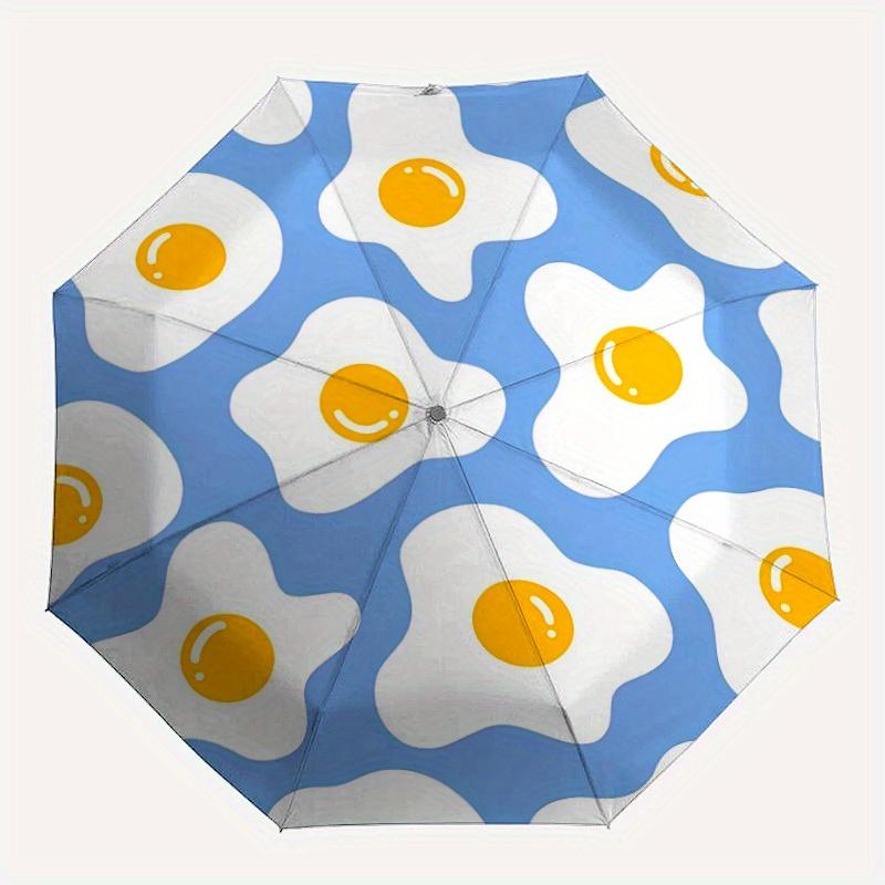1pc Egg Pattern Automatic Open/Close Umbrella with One-Touch Button, Compact Folding Canopy, Sturdy 8-Rib Windproof Design -082
1pc Egg Pattern Automatic Open/Close Umbrella with One-Touch Button, Compact Folding Canopy, Sturdy 8-Rib Windproof Design -082
