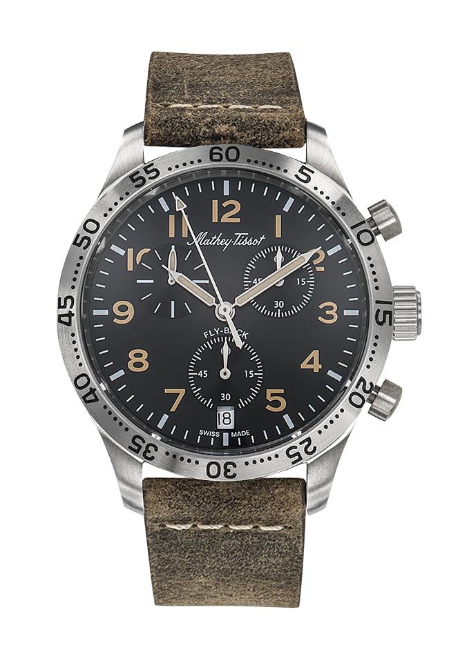 Type 21 Flyback Chronograph Quartz Brown Mathey-Tissot Watch, H1821CHALNO, Men s,
Type 21 Flyback Chronograph Quartz Brown Mathey-Tissot Watch, H1821CHALNO, Men s,