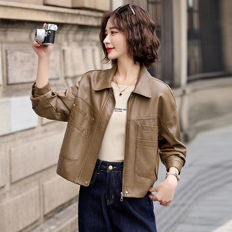 Women s Stylish PU Leather Jacket - Spring/Autumn 2025 Trend with Lapel Design, Short Length, ZH1171. XL: 60-65 kg
Women s Stylish PU Leather Jacket - Spring/Autumn 2025 Trend with Lapel Design, Short Length, ZH1171. XL: 60-65 kg