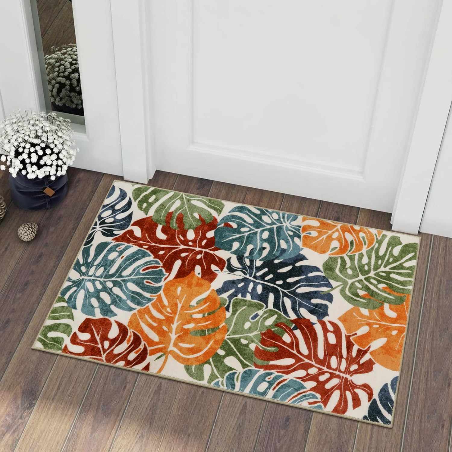 Tropical Leaf Carpet with ColorfulPrinted Patterns on LeavesAnti Slip Floor Mat Suitablefor Bedrooms KitchensBalconies Foot Mats 40x60cm
Tropical Leaf Carpet with ColorfulPrinted Patterns on LeavesAnti Slip Floor Mat Suitablefor Bedrooms KitchensBalconies Foot Mats 40x60cm