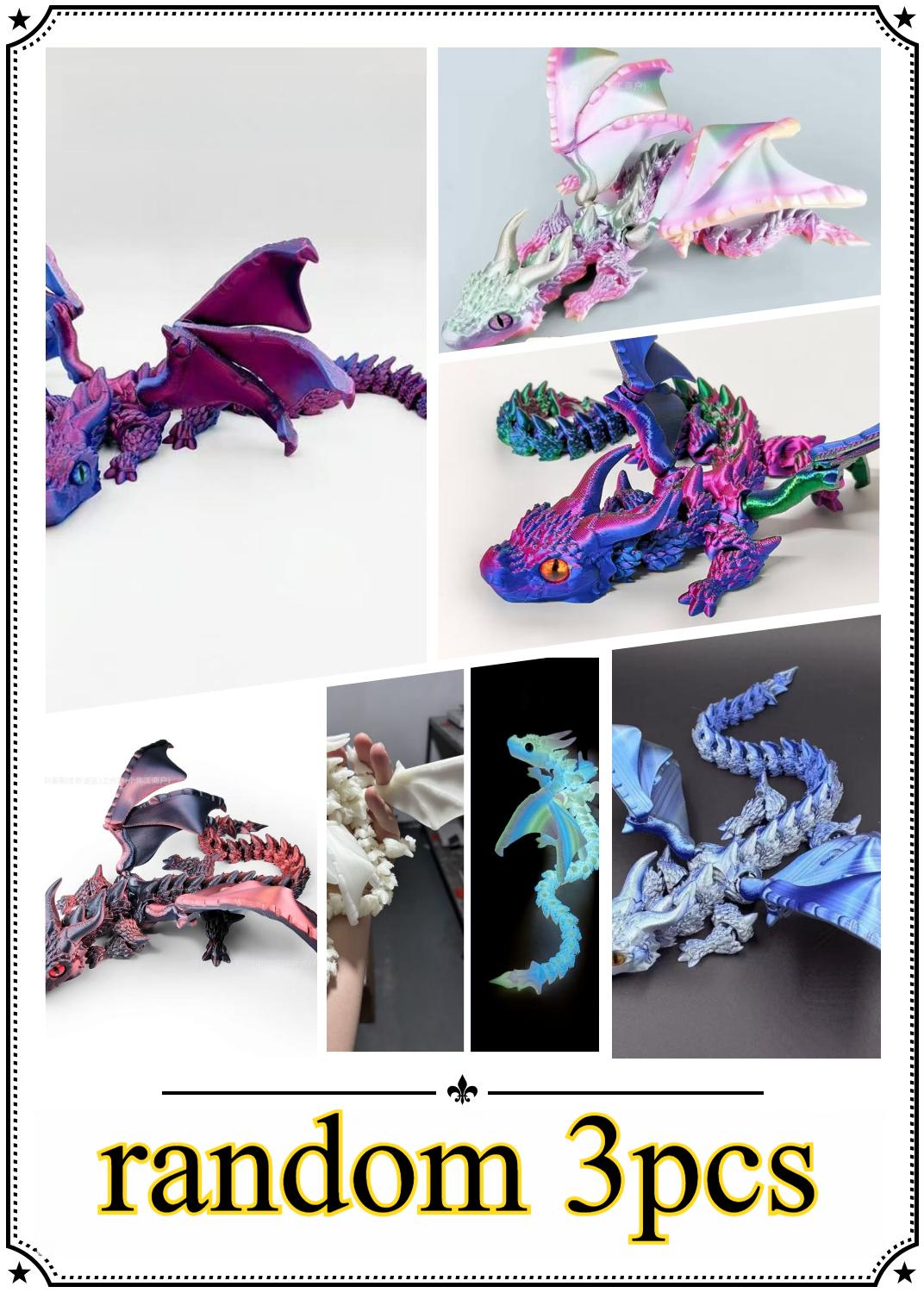 Printed 3D Gemstone Bigfoot Flying Dragon With Wings Model Animal Action Toy Desktop Decoration High Beauty Birthday Gift
Printed 3D Gemstone Bigfoot Flying Dragon With Wings Model Animal Action Toy Desktop Decoration High Beauty Birthday Gift