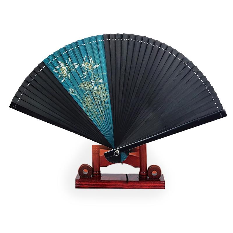 Bamboo Folding Fan Black Art Craft Hand Fans Small Black Fan For Dancing Home Decoration Wedding Black Wood Compact Woman Gift
Bamboo Folding Fan Black Art Craft Hand Fans Small Black Fan For Dancing Home Decoration Wedding Black Wood Compact Woman Gift