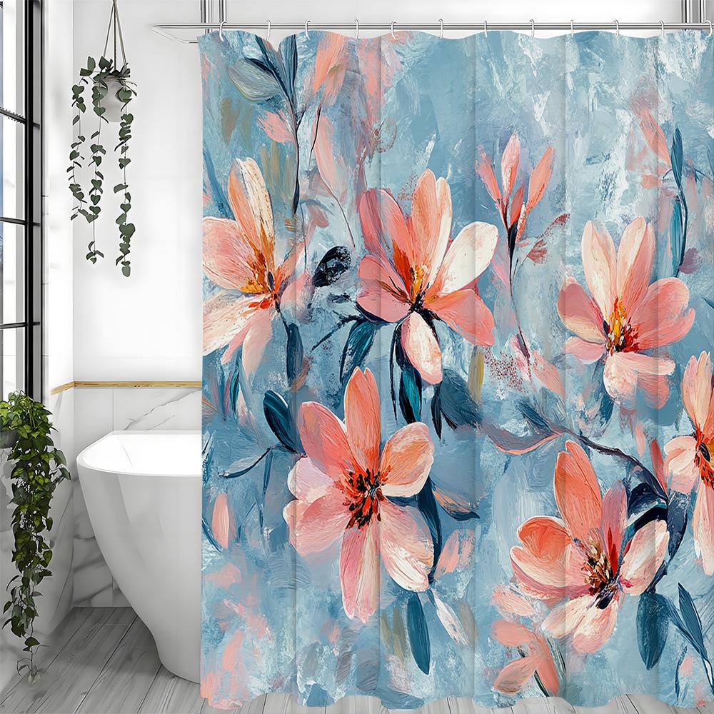 Paintingcolored Painted Large Flowers Shower Curtain Washable Dirt-Resistant Shower Head Waterproof Polyester Bath Curtain W60H190(CM)-1 Pcs
Paintingcolored Painted Large Flowers Shower Curtain Washable Dirt-Resistant Shower Head Waterproof Polyester Bath Curtain W60H190(CM)-1 Pcs