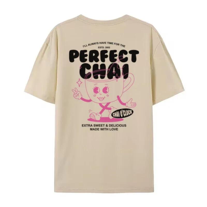 Cartoon Chai Tea Graphic Tees Retro Cute Funny Masala Chai TShirt Women Oversized Harajuku Streetwear Tops Tea Lover Shirt 2XL
Cartoon Chai Tea Graphic Tees Retro Cute Funny Masala Chai TShirt Women Oversized Harajuku Streetwear Tops Tea Lover Shirt 2XL