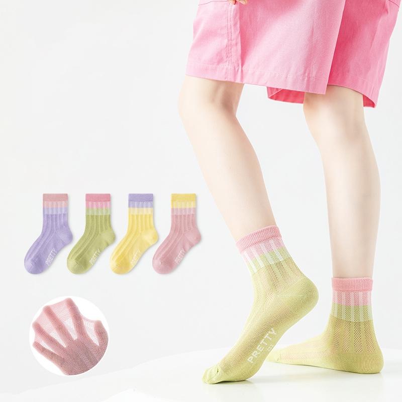 4Pairs/Set Kids Candy Socks Summer Mesh Thin Cotton Socks Sweet Cute Soft Cozy Breathable Socks For Girls XL(9-12y) різнокольоровий
4Pairs/Set Kids Candy Socks Summer Mesh Thin Cotton Socks Sweet Cute Soft Cozy Breathable Socks For Girls XL(9-12y) різнокольоровий