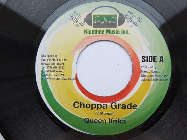 7inch Record QUEEN IFRICA - Choppa Grade NONE Nicetime Music 2008 Jamaica Reggae, Ska & Dub Used
7inch Record QUEEN IFRICA - Choppa Grade NONE Nicetime Music 2008 Jamaica Reggae, Ska & Dub Used
