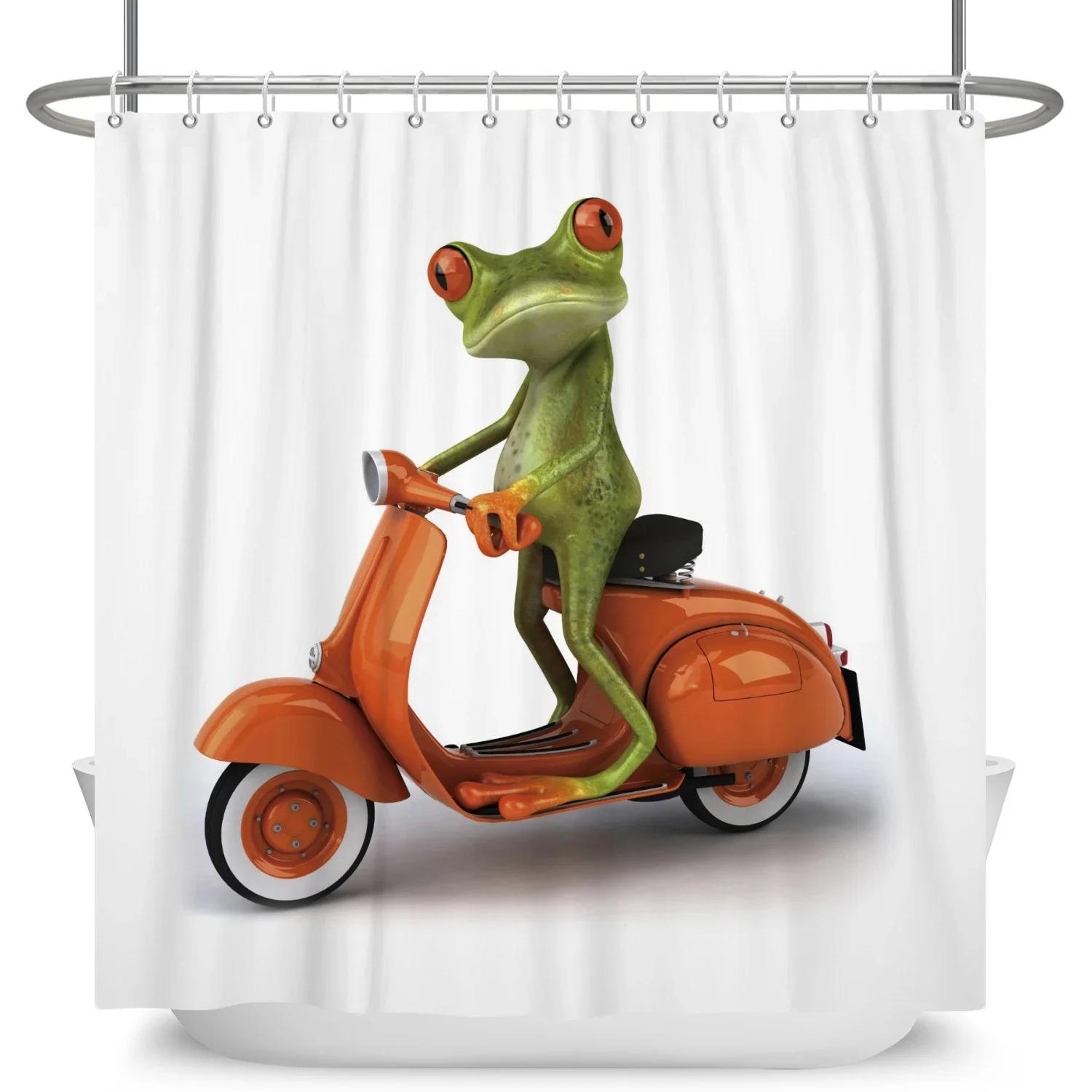 Funny Frog Cartoon Shower Curtain Sets Leaf Animal Creative Children Bathroom Decor Waterproof Fabric Home Hooks Bath Curtains W60H190(CM)-1 Pcs
Funny Frog Cartoon Shower Curtain Sets Leaf Animal Creative Children Bathroom Decor Waterproof Fabric Home Hooks Bath Curtains W60H190(CM)-1 Pcs