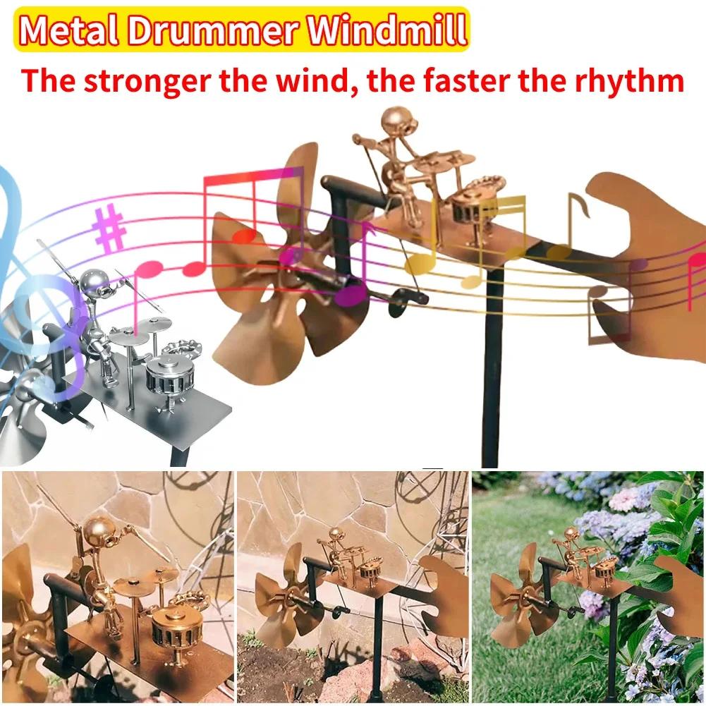 Metal Drummer Windmill Statue Beat The Drums with The Wind Outdoor Wind Sculpture for Garden Yard Patio Lawn Porch Backyard
Metal Drummer Windmill Statue Beat The Drums with The Wind Outdoor Wind Sculpture for Garden Yard Patio Lawn Porch Backyard