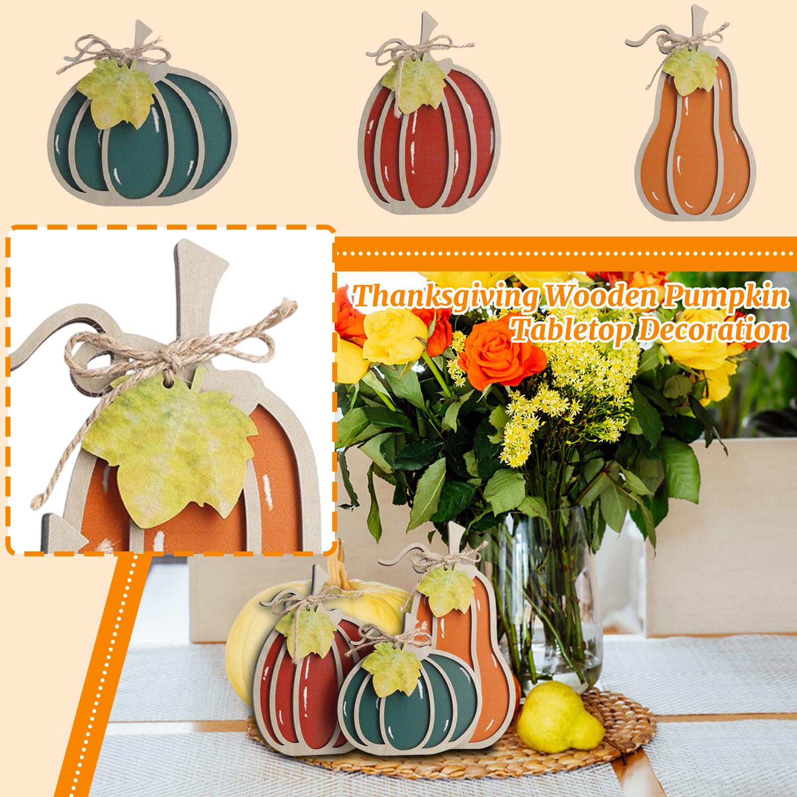 Thanksgiving Wooden Pumpkin Tabletop Decoration With Layered Trays One Size
Thanksgiving Wooden Pumpkin Tabletop Decoration With Layered Trays One Size