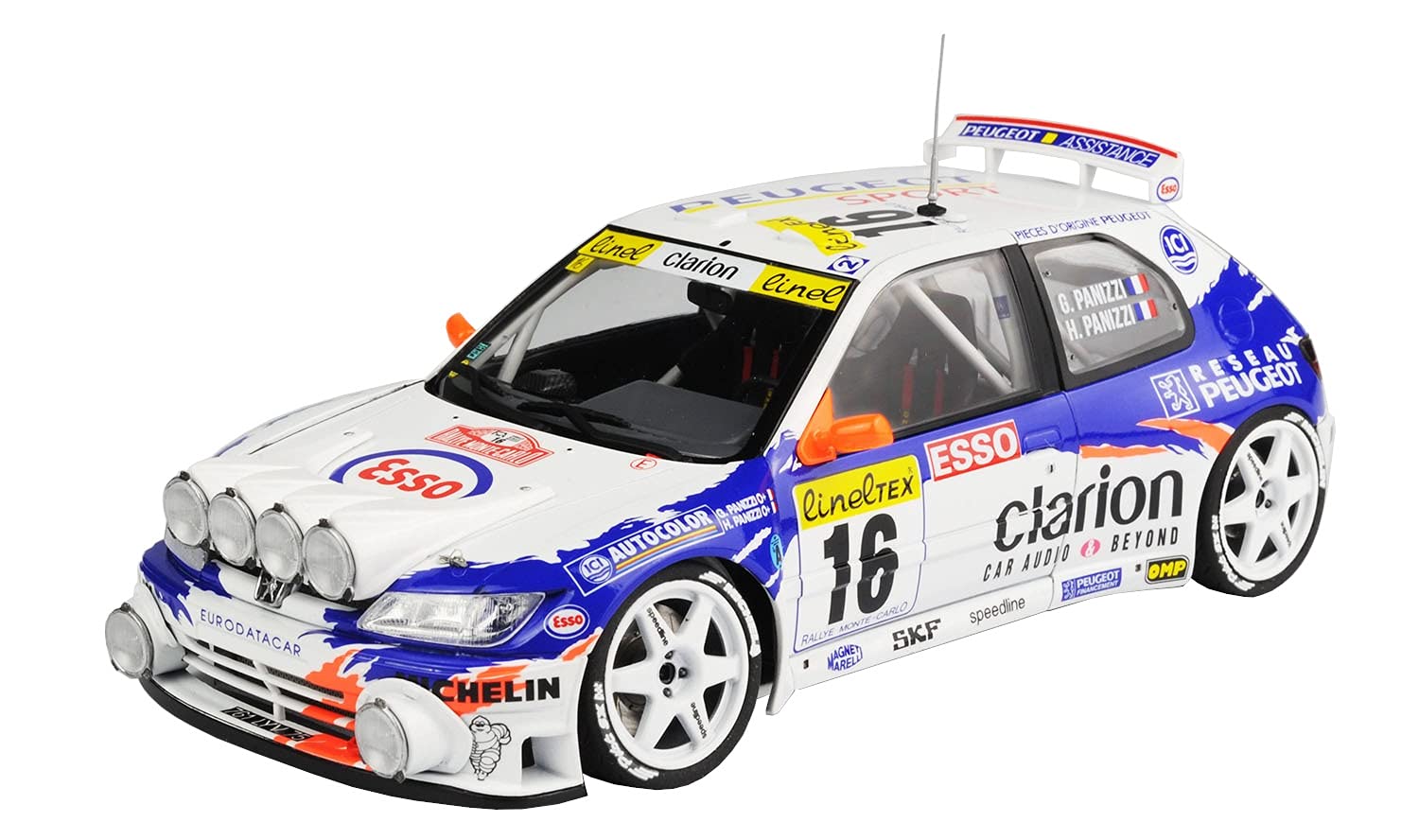 Peugeot 306 MAXI EVO2 1998 Ралі Монте-Карло Переможець класу Пластикова модель BX24026 Platz/BEEMAX 1/24
Peugeot 306 MAXI EVO2 1998 Ралі Монте-Карло Переможець класу Пластикова модель BX24026 Platz/BEEMAX 1/24