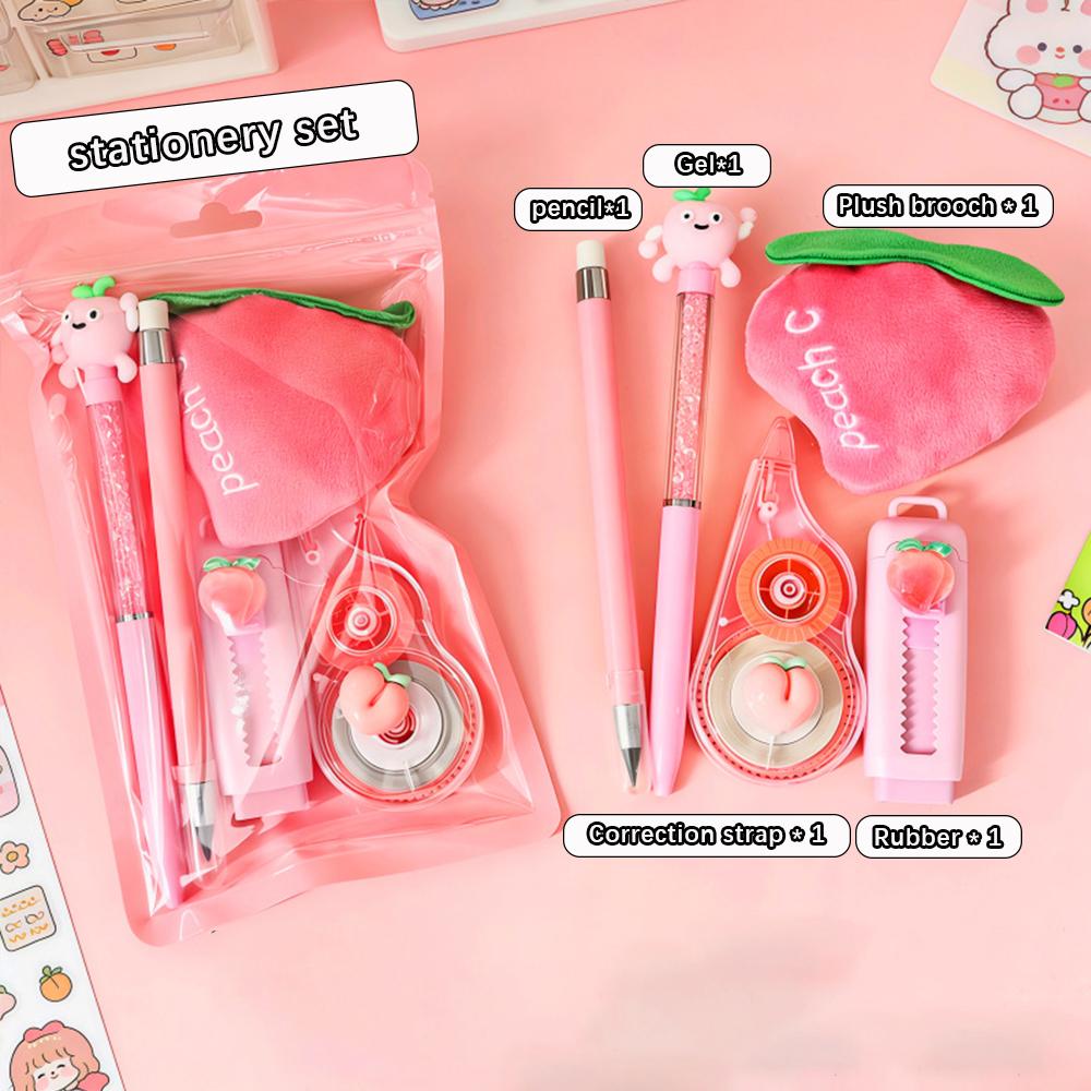 Creative Fruit Stationery 5-piece Set, Innovative Cartoon Learning Stationery Supplies, Student Reward Gifts, Cute and Practical рожевий
Creative Fruit Stationery 5-piece Set, Innovative Cartoon Learning Stationery Supplies, Student Reward Gifts, Cute and Practical рожевий