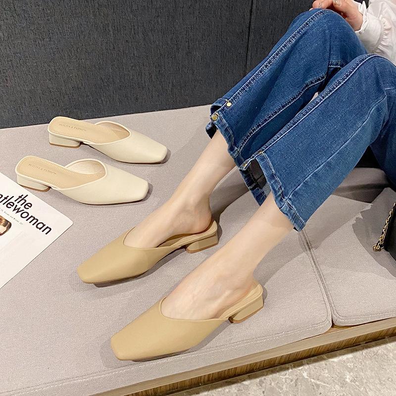 Baotou half slippers female outer wear fairy square heel simple single shoes muller shoes small fragrant wind 2833-16 40
Baotou half slippers female outer wear fairy square heel simple single shoes muller shoes small fragrant wind 2833-16 40