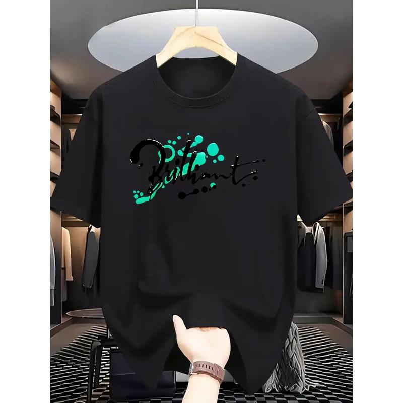 Men s Summer Short Sleeve T-Shirt with Letter Print - Casual Round Neck Breathable Top, Short Sleeve Summer Wear for Hot Weather, Versatile for Casual 4XL чорний
Men s Summer Short Sleeve T-Shirt with Letter Print - Casual Round Neck Breathable Top, Short Sleeve Summer Wear for Hot Weather, Versatile for Casual 4XL чорний