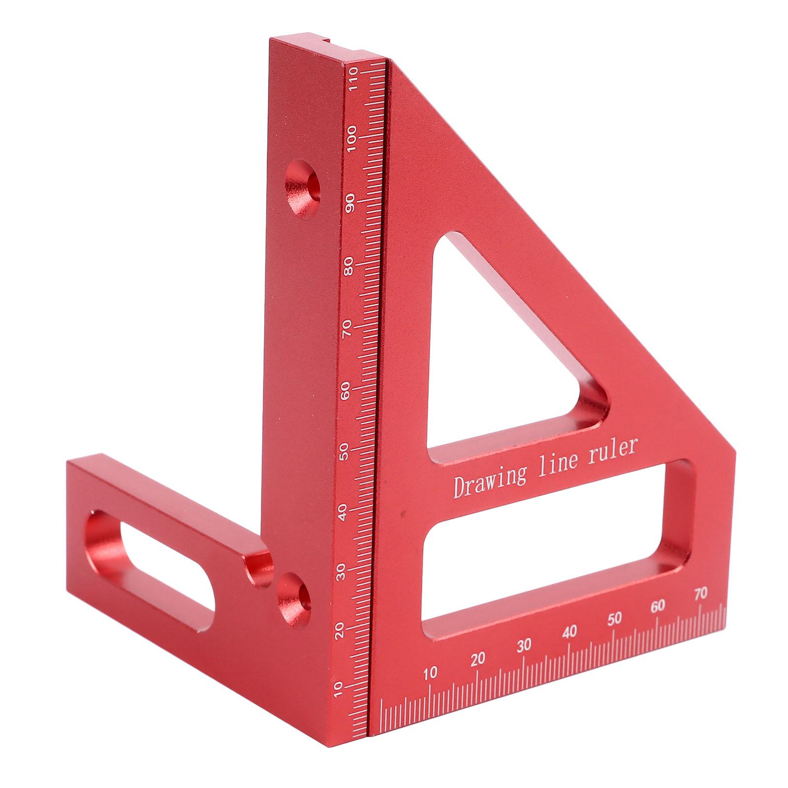 3D Multi Angle Measuring Ruler 45 90 Degree Aluminum Alloy Woodworking Square Protractor Miter Triangle Ruler Layout червоний
3D Multi Angle Measuring Ruler 45 90 Degree Aluminum Alloy Woodworking Square Protractor Miter Triangle Ruler Layout червоний