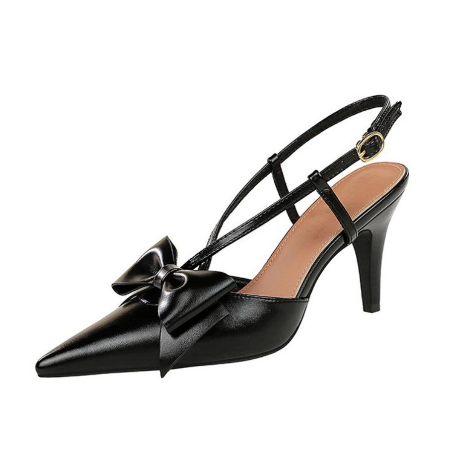 8cm Women s French Style Pointed Toe High Heels - Bow Detail, Hollow Design, Cross Strap with One-Word Buckle, Stiletto Heel, Style DS-1383-1 40 чорний
8cm Women s French Style Pointed Toe High Heels - Bow Detail, Hollow Design, Cross Strap with One-Word Buckle, Stiletto Heel, Style DS-1383-1 40 чорний